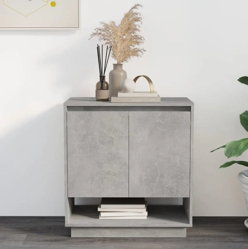 Sideboard Concrete Grey 70x41x75 cm Engineered Wood