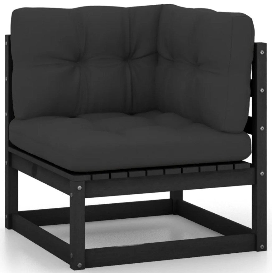 6 Piece Garden Lounge Set with Cushions Solid Pinewood