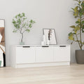 TV Cabinet White 102x35x36.5 cm Engineered Wood