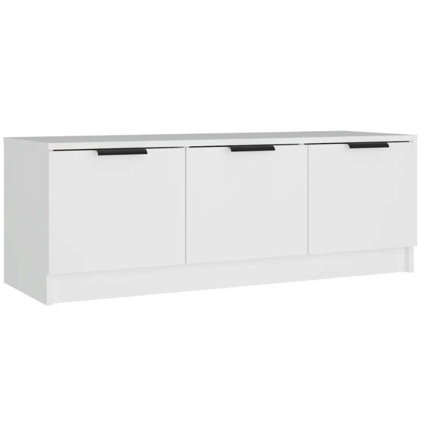TV Cabinet White 102x35x36.5 cm Engineered Wood