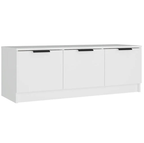 TV Cabinet White 102x35x36.5 cm Engineered Wood